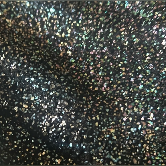 NWT ZARA Cut-Out spaghetti strap sparkly mini dress - XL - Black - Picture 10 of 10